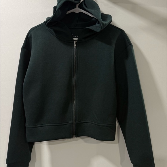 a new day Jackets & Blazers - A New Day Forest Green Zip-Up Jacket